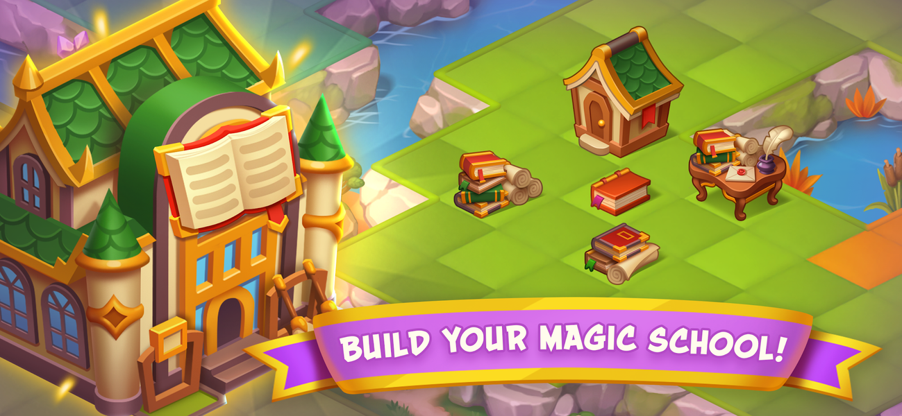 Magic School - Wizard Merge - عکس برنامه موبایلی اندروید