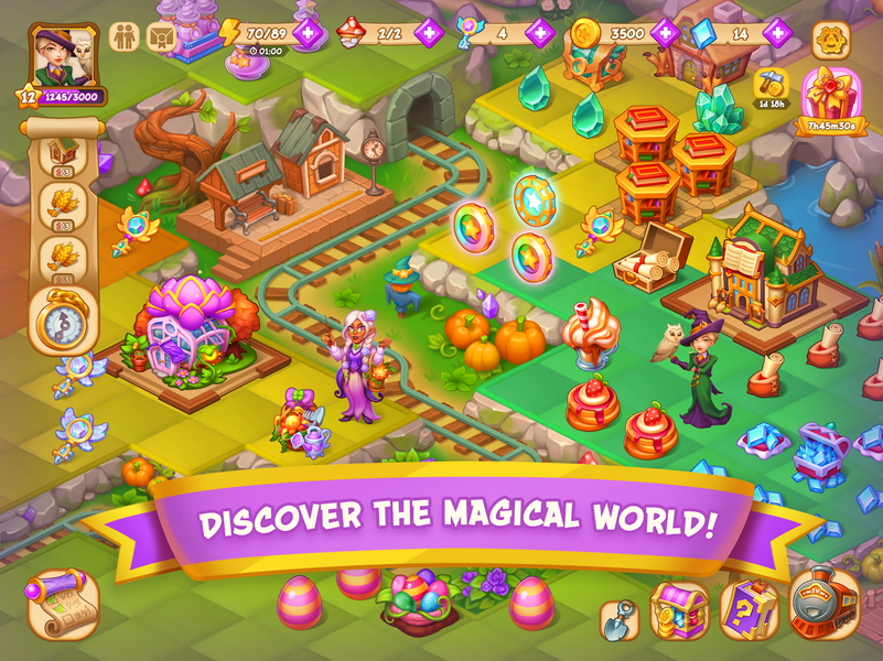 Magic School - Wizard Merge - عکس برنامه موبایلی اندروید