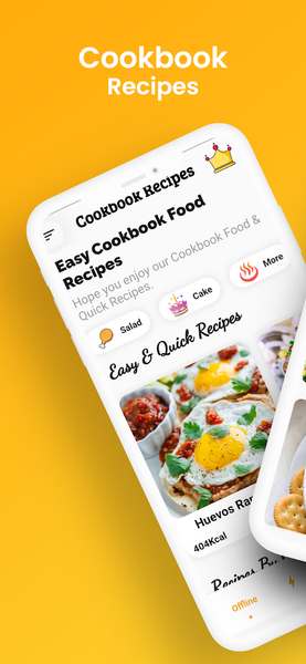 Cookbook Food Recipes - Ofline - عکس برنامه موبایلی اندروید