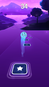 Show Yourself - Frozen Magic Beat Hop Tiles - Gameplay image of android game