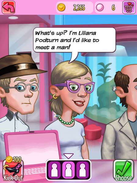 Kitty Powers' Speed Date - Gameplay image of android game