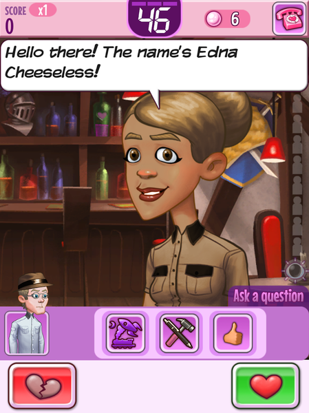 Kitty Powers' Speed Date - Gameplay image of android game