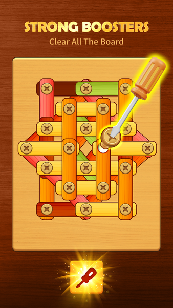 Wood Screw Puzzle: Bolt & Nut - عکس بازی موبایلی اندروید
