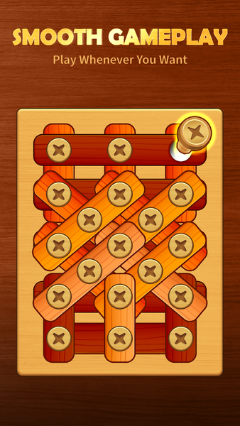 Wood Screw Puzzle: Bolt & Nut - عکس بازی موبایلی اندروید