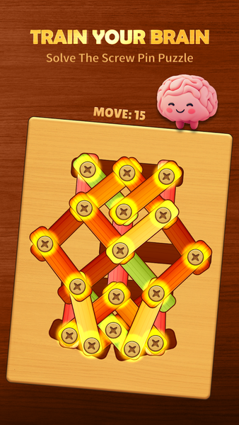 Wood Screw Puzzle: Bolt & Nut - عکس بازی موبایلی اندروید