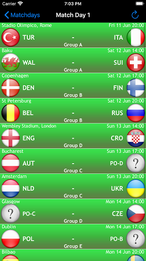 Euro Football ۲۰۲۴ - عکس برنامه موبایلی اندروید