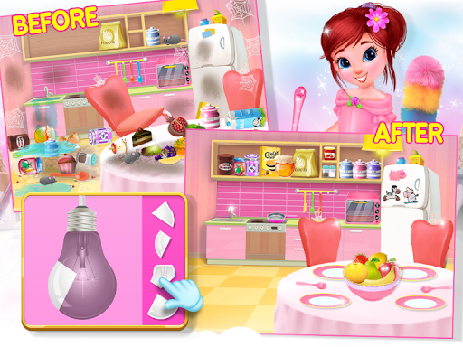 Princess House Cleanup Girls - Gameplay image of android game