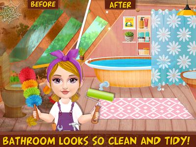 Messy House Cleaning For Girls - عکس بازی موبایلی اندروید