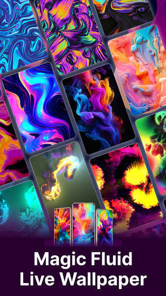 Magic Wallpaper: Magic Fluids - عکس برنامه موبایلی اندروید