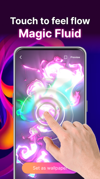 Magic Wallpaper: Magic Fluids - Image screenshot of android app