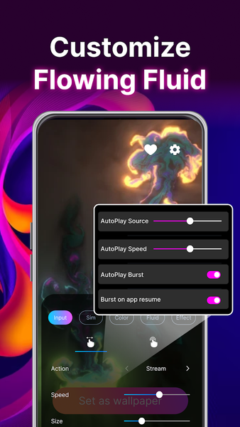 Magic Wallpaper: Magic Fluids - Image screenshot of android app