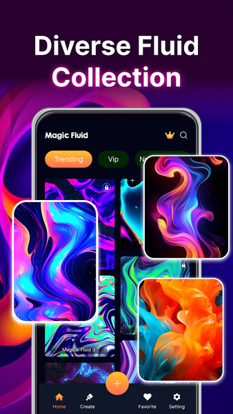 Magic Wallpaper: Magic Fluids - Image screenshot of android app