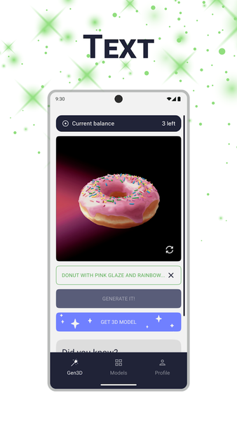TextTo3D: AI 3D Model Maker - عکس برنامه موبایلی اندروید