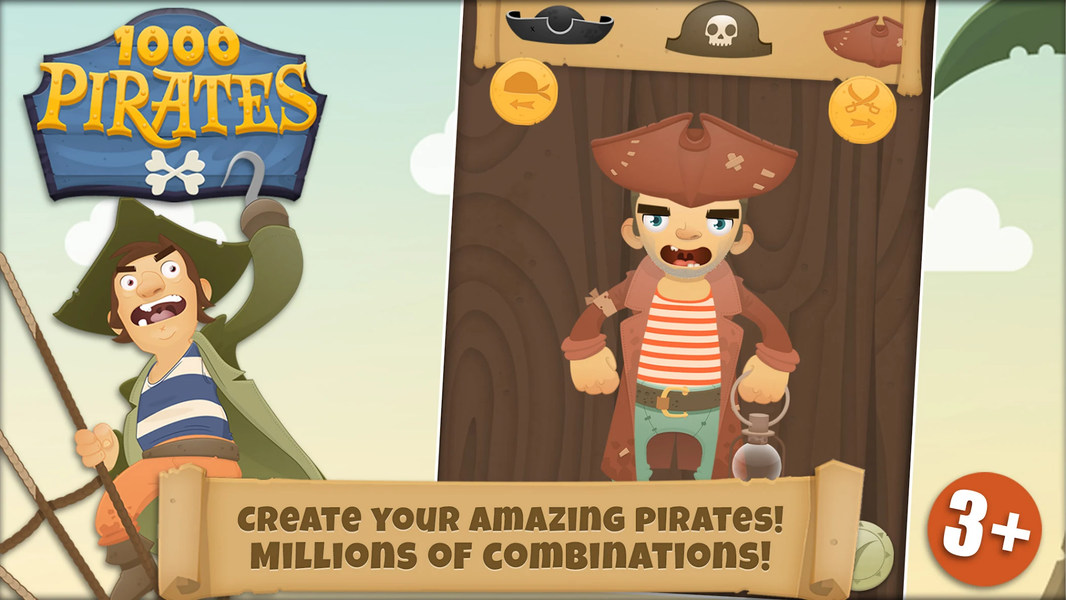 1000 Pirates Dress Up for Kids - Gameplay image of android game