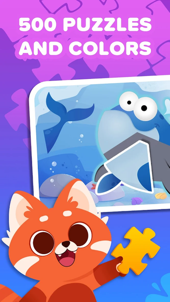 Puzzle Coloring Book for Kids - Gameplay image of android game