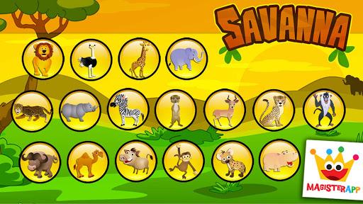 Savanna - Puzzles and Coloring - عکس بازی موبایلی اندروید