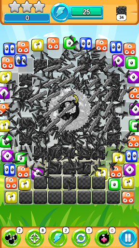 Blob Party - Match 3 game - Gameplay image of android game