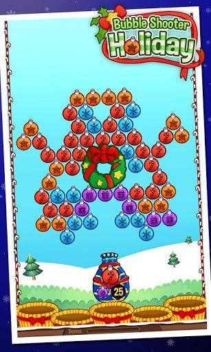 Bubble Shooter Holiday - Gameplay image of android game