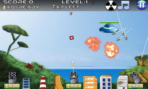 Missile Defense - Gameplay image of android game