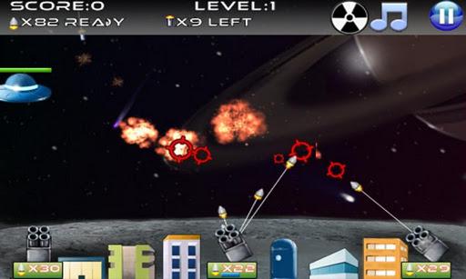 Missile Defense - Gameplay image of android game