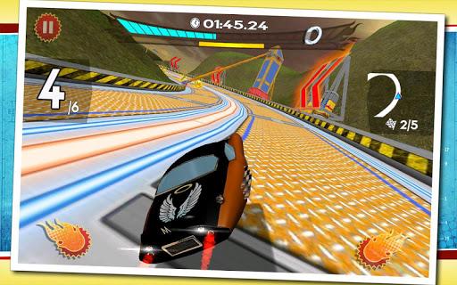 Retro Future Racing - Gameplay image of android game