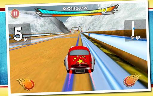 Retro Future Racing - Gameplay image of android game