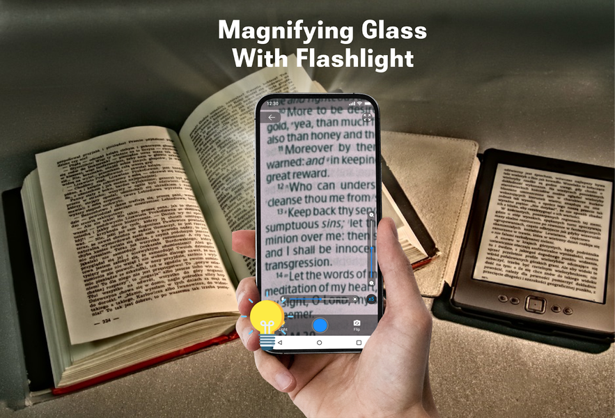 Magnifier & Flashlight - عکس برنامه موبایلی اندروید