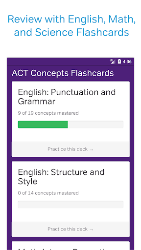 ACT Test Prep, Practice, and F - عکس برنامه موبایلی اندروید