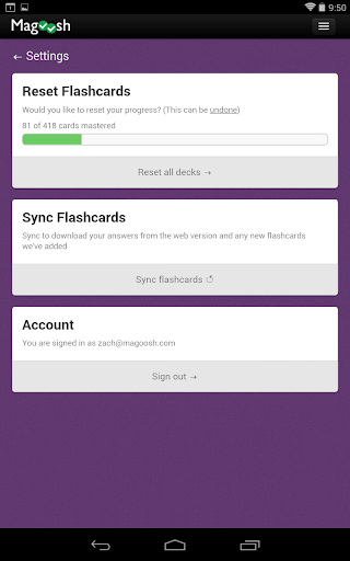 GMAT Math Flashcards - Image screenshot of android app