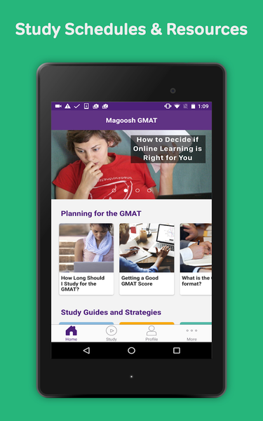 GMAT Prep & Practice - Magoosh - عکس برنامه موبایلی اندروید