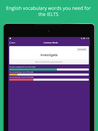IELTS Exam Preparation: Vocabu - Image screenshot of android app