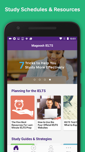 IELTS Exam Preparation, Lesson - Image screenshot of android app