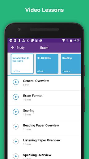 IELTS Exam Preparation, Lesson - Image screenshot of android app