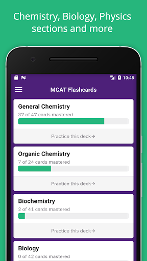 MCAT Prep: MCAT Flashcards - عکس برنامه موبایلی اندروید