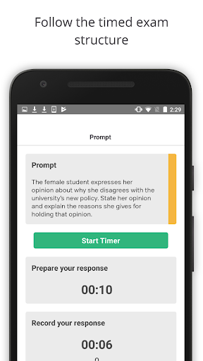Magoosh: TOEFL Speaking & English Learning - Image screenshot of android app