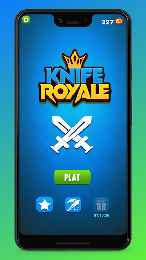 🔪Knife Throw Royale 2: Knife throw game Challenge - Gameplay image of android game