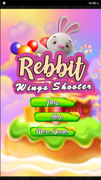 Rabbit Wings : offline bubble - Gameplay image of android game