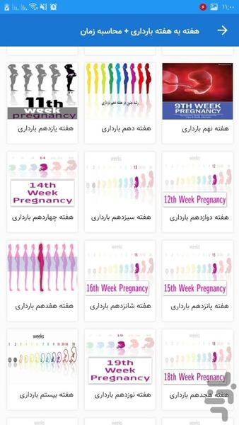 Week by week of pregnancy - Image screenshot of android app