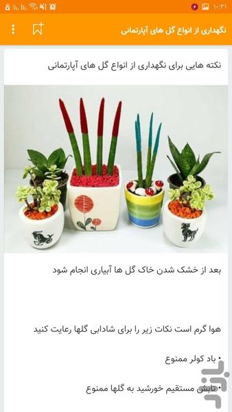 ۱۰۰ نوع گل اپارتمانی تکثیر گل خانگی - عکس برنامه موبایلی اندروید