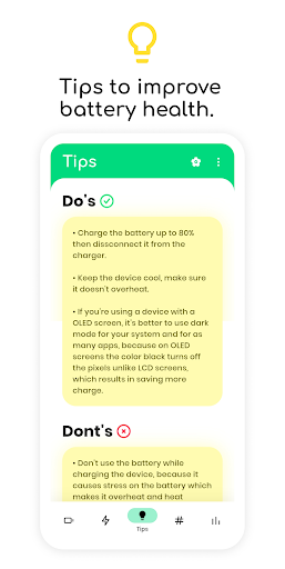 Electron: battery health info - عکس برنامه موبایلی اندروید