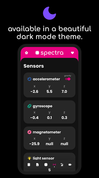Spectra: device info - عکس برنامه موبایلی اندروید
