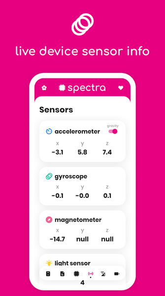 Spectra: device info - عکس برنامه موبایلی اندروید