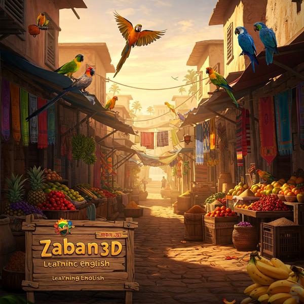 زبان سه بعدی (بازی مکالمه انگلیسی) - عکس برنامه موبایلی اندروید