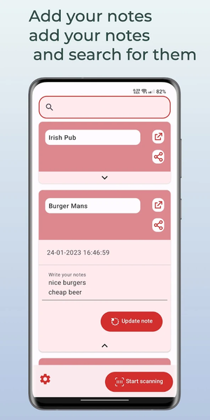 Scan restaurant menu - QR Code - Image screenshot of android app