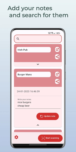 Scan restaurant menu - QR Code - Image screenshot of android app