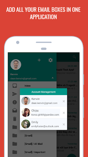 EasyMail - easy and fast email - عکس برنامه موبایلی اندروید