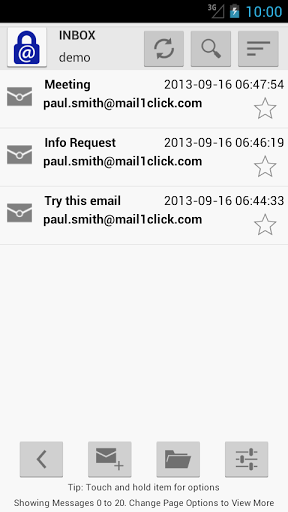 Mail۱Click - عکس برنامه موبایلی اندروید