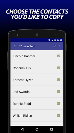 Transfer Contacts - عکس برنامه موبایلی اندروید