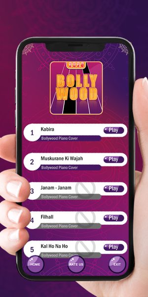 Bollywood Tiles Piano Game - عکس بازی موبایلی اندروید