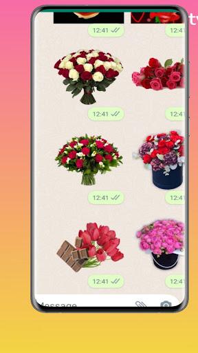 Animated  Flowers Stickers For WhatsApp - عکس برنامه موبایلی اندروید